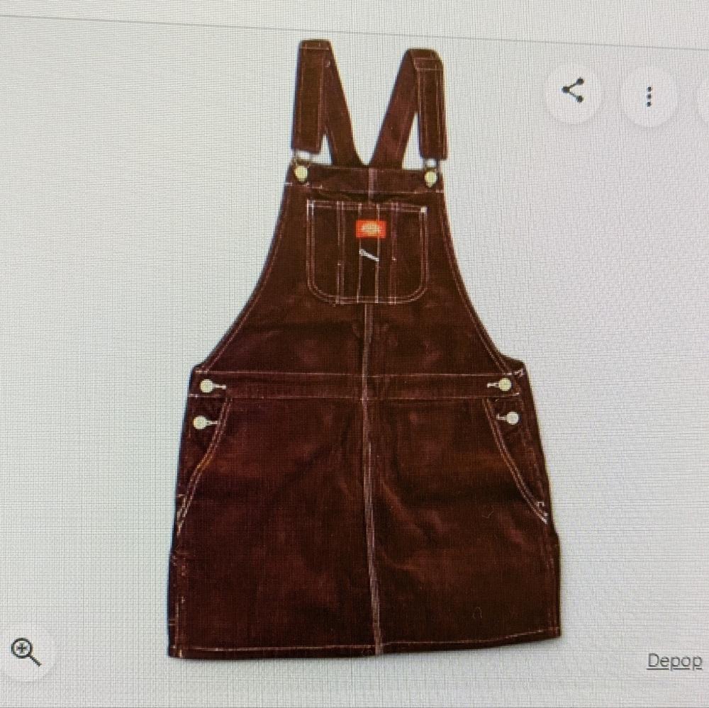 Dickies Burgundy Corduroy Overalls